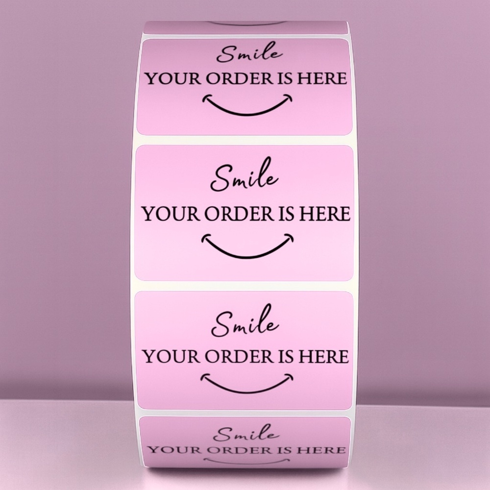 Smile Your Order Is Here Stickers Packaging Labels for Small Business THANK YOU - Picture 9 of 11